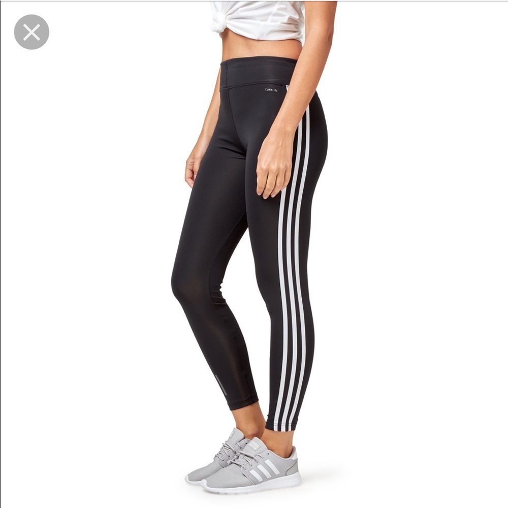 Adidas Climalite 3 Stripe Legging